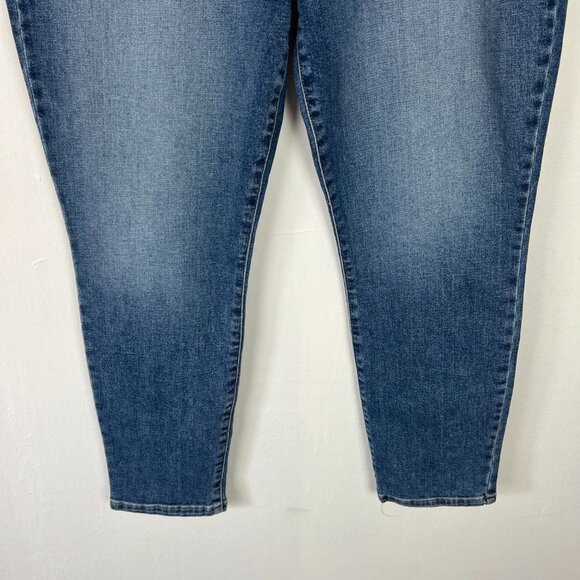 NWOT Level 99 High Rise Skinny Crop Jeans Medium Wash Plus Size 16 NEW D1161 - Picture 3 of 9